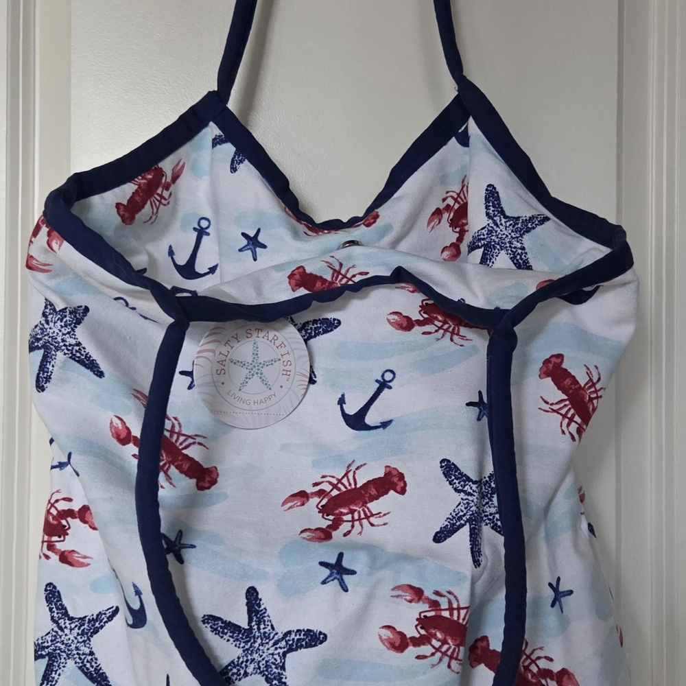 Women's Nautical Tote Bag - Red and Blue